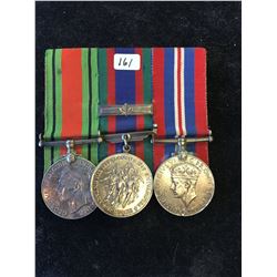 WWII CANADA MEDAL GROUP OF 3 MEDALS