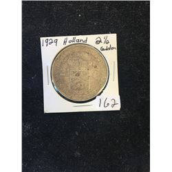 1929 NETHERLANDS 2 1/2 GULDEN!