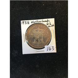 1938 NETHERLANDS 21/2 GULDEN!