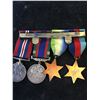Image 2 : WWII CANADA MEDAL GROUP OF 4 MEDALS! ATLANTIC STAR!