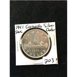 1951(SWL) CANADA SILVER DOLLAR!