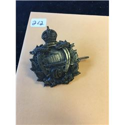 WWI 176th OVERSEAS BATTALION NIAGARA RANGERS CAP BADGE!