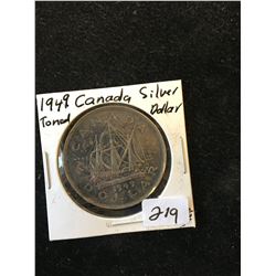 1949 CANADA SILVER DOLLAR!