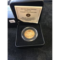 1913 CANADA $10 GOLD COIN!HAND SELECTED