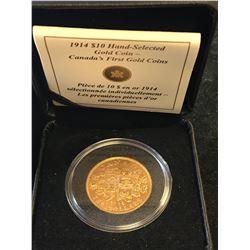 1914 CANADA $10 GOLD COIN!HAND SELECTED