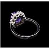 Image 3 : 2.55 ctw Tanzanite and Diamond Ring - 14KT White Gold