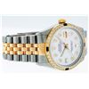 Image 3 : Rolex Mens 2 Tone 14K Mother Of Pearl Diamond & Sapphire Datejust Wristwatch