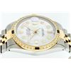 Image 4 : Rolex Mens 2 Tone 14K Mother Of Pearl Diamond & Sapphire Datejust Wristwatch