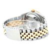 Image 6 : Rolex Mens 2 Tone 14K Mother Of Pearl Diamond & Sapphire Datejust Wristwatch