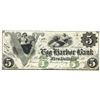 Image 1 : 1861 $5 Egg Harbor Bank, Harbor City, NJ Obsolete Bank Note