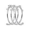 Image 4 : 0.6 ctw Diamond Ring - 18KT White Gold