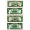 Image 2 : Lot (4) 1934 $5 Silver Certificate Notes