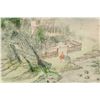 Image 3 : Chinese Watercolor on Paper Secluded Landscape