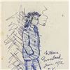 Image 3 : PAUL VERLAINE French 1844-1896 Graphite on Paper