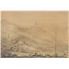 Image 1 : Unsigned Watercolor on Paper Landscape