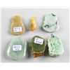 Image 2 : 6 Assorted Burma Jadeite Carved Pendants