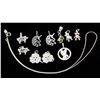 Image 2 : 10 Assorted Silver Pendants w/Chain RV $300
