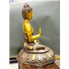 Image 2 : Large Gilt Bronze Shakyamuni Buddha Statue