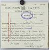 Image 2 : 1912 Canadian Dominion Lands Interim Receipt 2 PC