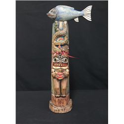 North West Coast Totem, Signed