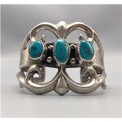 Three Stone Sandcast Bracelet