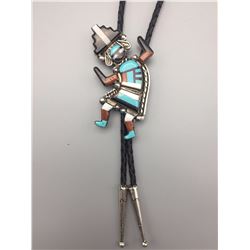 Vintage Zuni Rainbow Man Bolo