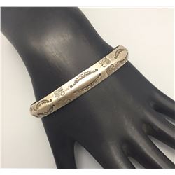 Handmade Hammered Ingot Bracelet