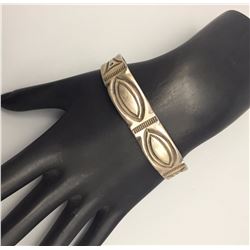 Handmade Hammered Ingot Bracelet