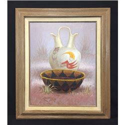 Original Robert Yellowhair Oil Painting