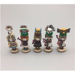 Five Miniature Hopi Kachinas