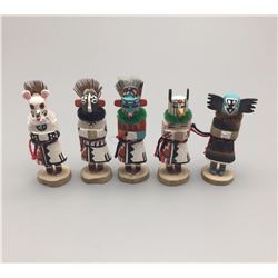 Five Miniature Hopi Kachinas
