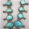 Image 3 : Large Turquoise Squash Blossom Necklace