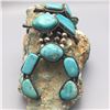 Image 5 : Large Turquoise Squash Blossom Necklace