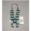 Image 8 : Large Turquoise Squash Blossom Necklace