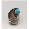 Image 2 : Vintage Turquoise and Bear Claw Ring