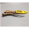 Image 3 : Handmade Apache Beaded Knife Sheath with Knife