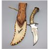 Image 7 : Handmade Apache Beaded Knife Sheath with Knife