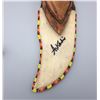 Image 8 : Handmade Apache Beaded Knife Sheath with Knife