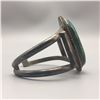 Image 4 : Vintage Sterling Silver and Chrysocolla Bracelet