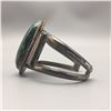 Image 5 : Vintage Sterling Silver and Chrysocolla Bracelet