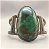 Image 9 : Vintage Sterling Silver and Chrysocolla Bracelet