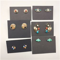 6 Pair Southwest Earrings