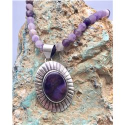 Sugalite and Amethyst Necklace