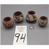 Image 7 : Group of 4 Mini Zia Pots