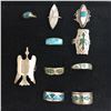 Image 1 : Group of 10 Sterling Silver Rings