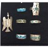 Image 3 : Group of 10 Sterling Silver Rings