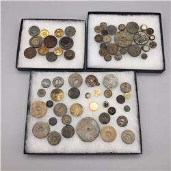 Group of Antique Button Displays