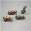 Image 1 : 4 Fetish Bears with Turquoise Fish
