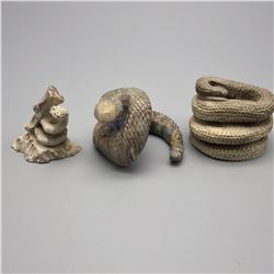3 Snake Fetishes