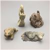 Image 5 : Group of 4 Reptile and Scorpion Fetishes